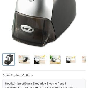 QuietSharp Executive Electric Pencil Sharpener - Black/Gray